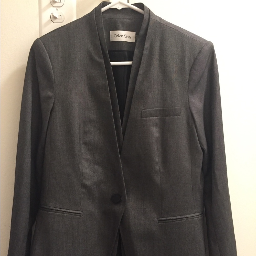 Calvin Klein blazer — grey — size 10